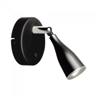 Kinkiet V-TAC 4,5W LED czarny z włącznikiem VT-806 3000K 420lm 3 lata gwarancji | 3800157686617 V-Tac Europe