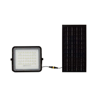 Naświetlacz LED solarny V-TAC 10W pilot auto timer IP65 czarny VT-80W 4000K 800lm | 3800170200500 LED EUROPE