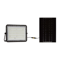 Naświetlacz LED solarny V-TAC 15W pilot auto timer IP65 czarny VT-120W 6400K 1200lm | 3800170200517 LED EUROPE
