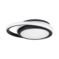 Oprawa sufitowa plafoniera V-TAC 24W LED 3w1 czarny okrągły fi.31cm VT-7783 4000K 2560lm | 3800157698795 LED EUROPE