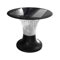 Słupek ogrodowy solarny V-TAC 15W LED IP65 czujnik ruchu CCT czarny 26cm VT-426 6000K+4000K 2200lm 3 | 3800170206960 V-Tac Europe