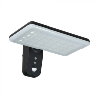 Kinkiet ogrodowy ścienny solarny V-TAC 15W czunik ruchu CCT IP65 czarny VT-414 4000K-6000K 2000lm | 3800170206939 V-Tac Europe