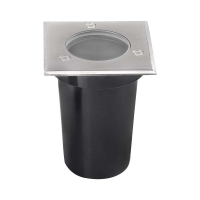Oprawa gruntowa ogrodowa najazdowa kwadrat stal szczotkowana GU10 IP67 V-TAC VT-1127 | 3800170207516 V-Tac Europe