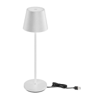 Lampka stołowa nocna V-TAC 1,5W LED 27,5cm ładowanie ściemnianie IP54 biała VT-7997 3000K 150lm | 3800170219809 V-Tac Europe