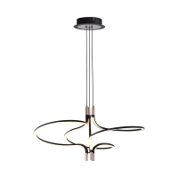 Oprawa zwieszana V-TAC LED 30W złoty czarny 56x120cm VT-7980 3000K 3350lm | 3800170218840 V-Tac Europe