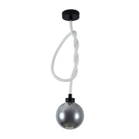 Oprawa zwieszana V-TAC LED 20W dymiona kula fi 18cm wiązany sznur VT-84038 3000K 1900lm | 3800170259560 V-Tac Europe