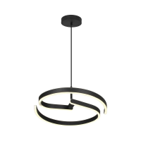 Oprawa zwieszana V-TAC 25W LED kierownica fi40cm czarna VT-84045 4000K 3250lm | 3800170259621 V-Tac Europe