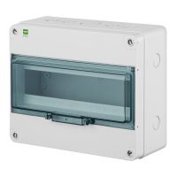 Rozdzielnica n/t RN 1x12+1 drzwi transparentne dymne (PE+N) IP65 HERMETICA | 2207-01 Elektro-Plast Nasielsk