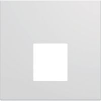 gallery Płytka czołowa pojedyncza do gniazda RJ45 oraz VDI 2M biały | WXD202B Hager