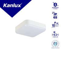 Plafon IPER LED 10W-NW-L 4000K 1200lm IP65 5 lat Gwar. | 37294 Kanlux