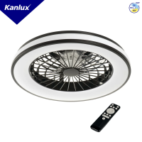 Oprawa oświetleniowa LED z wentylatorem PLAVE CCT 1100(WW)/2100(NW)/1100(CW) czarny/biały | 38033 Kanlux