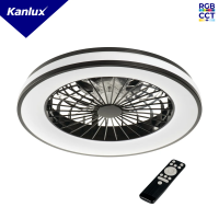 Oprawa oświetleniowa LED z wentylatorem PLAVE CCT+RGB 1032(WW)/2110(NW)/1154(CW) czarny/biały | 38034 Kanlux