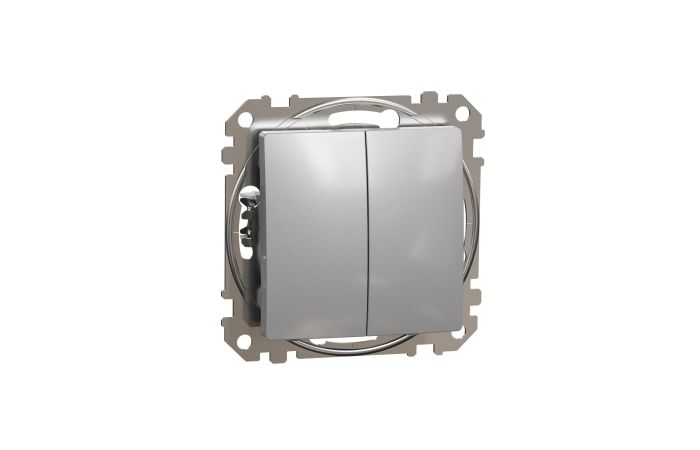 Łącznik świecznikowy, srebrne aluminium, Sedna Design & Elements | SDD113105 Schneider Electric