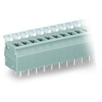 Złączka do płytek drukowanych przycisk 2,5mm2 RM 5/5,08mm25-bieg., szara | 255-405 Wago