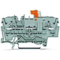 Złączka 2-przewodowa rozłączalno-pomiarowa z mechaniczną blokadą z możliwością pomiaru, szara | 2002-1671/401-000 Wago