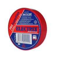 Taśma izolacyjna ELECTRIX 202 SUPERFLEX 19mmx20m czerwona | PE-2022002-0019020 Anticor