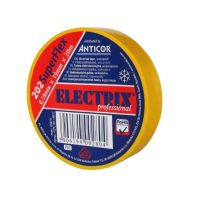 Taśma izolacyjna ELECTRIX 202 SUPERFLEX 19mmx20m żółta | PE-2022008-0019020 Anticor