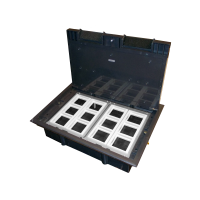 Puszka podłogowa (floorbox) 12M (45x45) regulowana głębokość, do podłogi technicznej (wylewkaopcja) | PP003 A-Lan Technologie
