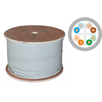 Kabel U/UTP kat.6 LSOH 4x2x23AWG Dca 500n | KIU6LSOH500D A-Lan Technologie