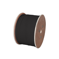 Kabel U/UTP kat.5e, teleinformatyczny, PE zew. suchy Fca 4x2x24 AWG 1Gb/s czarny /500m/ SZPULA | KIU5OUTS500 A-Lan Technologie