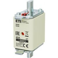 Wkładka bezpiecznikowa (topikowa) NH00 40A gG 800V Fotowoltaika - PV | 004184519 Eti