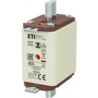 Wkładka bezpiecznikowa (topikowa) NH00/I 40A gG 500V zwłoczna / Zaczepy izolowane | 004192210 Eti