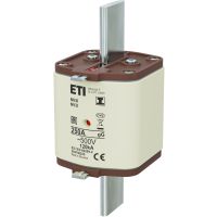 Wkładka bezpiecznikowa (topikowa) NH3/I 250A gG 500V zwłoczna / Zaczepy izolowane | 004196225 Eti