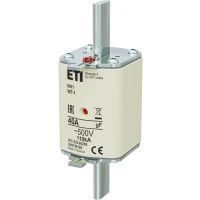 Wkładka bezpiecznikowa (topikowa) NH1 40A gF 500V G szybka / Pokrywy stalowe | 004139126 Eti