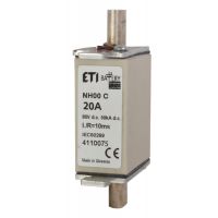 Wkładka bezpiecznikowa (topikowa) NH000 20A gBat 80V DC Magazyny energii | 004110075 Eti