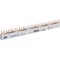 Szyna łączeniowa widełkowa 3P 100A 16mm2 54- moduł IZ16/3F/54 | 002921063 Eti