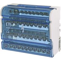 Blok rozdzielczy 4-biegunowy 125A 11-zaciskowy EDB-411 | 001102304 Eti