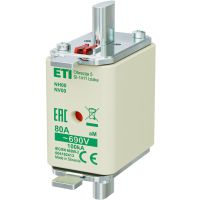 Wkładka bezpiecznikowa (topikowa) NH00 80A aM 690V silnikowa | 004182413 Eti
