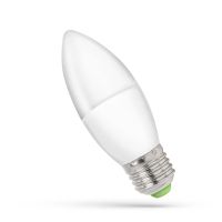 Lampa LED świecowa E-27 230V 6W CW Spectrum | WOJ+13062 Wojnarowscy
