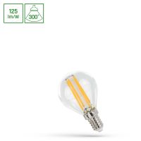 Lampa LED kulka E-14 230V 4W COG WW CLEAR Spectrum | WOJ+14071 Wojnarowscy