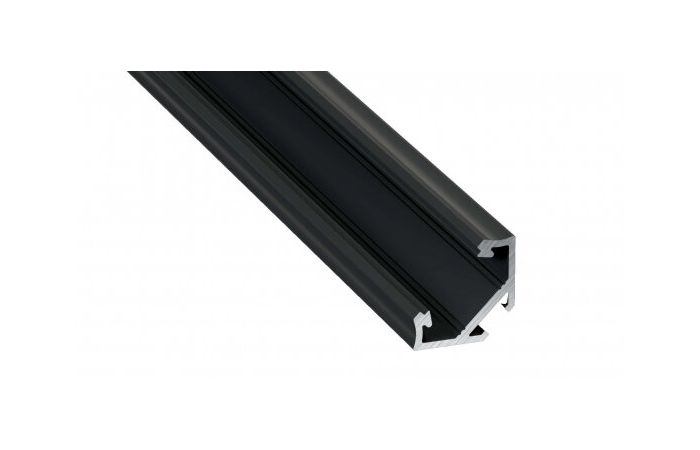 Profil C kątowy 2m czarny anodowany AL-PROFIL C 16,6x23,3mm | 10-0032-20 LED Labs