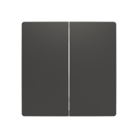 Smart switch 2-klawiszowy, 6221T-A01010 237, Zoni czarny matowy  | 2CHT621010A4237 ABB
