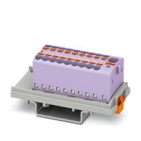 Blok rozdzielacza PTFIX 4/18X1,5-NS35 VT, fioletowy | 1047462 Phoenix Contact