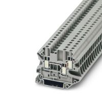Złączka szynowa przepustowa 3-przewodowa 0,14-6mm2 UT 4-TWIN, szara | 3044364 Phoenix Contact