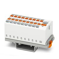 Blok rozdzielacza PTFIX 6/18X2,5-NS35 WH, biały | 3273122 Phoenix Contact