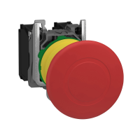 Główka przycisku Fi-22mm zatrzymanie awaryjne czerwona 40mm z blokadą push-pull-1NO+1NC | XB5AT845 Schneider Electric