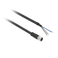 Złącze żeńskie M8 proste 3-pinowe kabel 2m PUR | XZCP0566L2 TMSS France