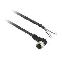 Konektory okablowane kątowe, żeńskie, M8, 3 piny, kabel 2m OsiSense XU | XZCP0666L2 Schneider Electric