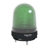 Syrena zielona LED 100-230VAC, z BUZZ | XVR3M03S Schneider Electric
