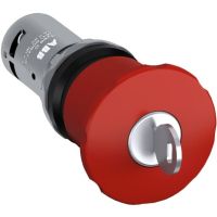 Przycisk bezpieczeństwa kluczykowy 1NO/1NC, CE4K1-10R-11, czerwony | 1SFA619552R1071 ABB