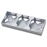 Puszka instalacyjna do serii IMPRESJA potrójna PNP-3Y/18 srebro, Impresja | PNP-3Y/18 Ospel