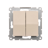 Łącznik świecznikowy (moduł) 10AX, 250V, szybkozłącza, krem DW5.01/41 Simon 54 | DW5.01/41 Kontakt Simon