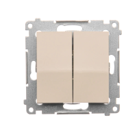 Łącznik świecznikowy (moduł) 16AX, 250V, zaciski śrubowe, krem DW5A.01/41 Simon 54 | DW5A.01/41 Kontakt Simon
