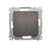 Łącznik świecznikowy do wersji IP44 (moduł) 10AX, 250V, szybkozłącza, brąz mat DW5B.01/46 Simon 54 | DW5B.01/46 Kontakt Simon