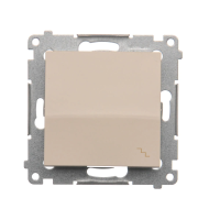 Łącznik schodowy (moduł) 10AX, 250V, szybkozłącza, krem DW6.01/41 Simon 54 | DW6.01/41 Kontakt Simon