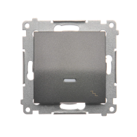 Łącznik schodowy z podświetleniem LED (moduł) 16AX, 250V, zaciski śrubowe, antracyt DW6AL.01/48 | DW6AL.01/48 Kontakt Simon